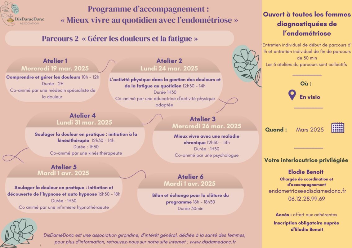 Parcours-2-Gerer-les-douleurs-et-la-fatigue-endometriose - Soulager la douleur en pratique : initiation à la kinésithérapie